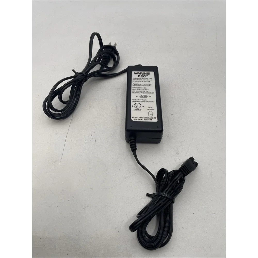 Waring Pro Model MTR72DAUL-1250A AC Adapter Power Supply 12V 5A